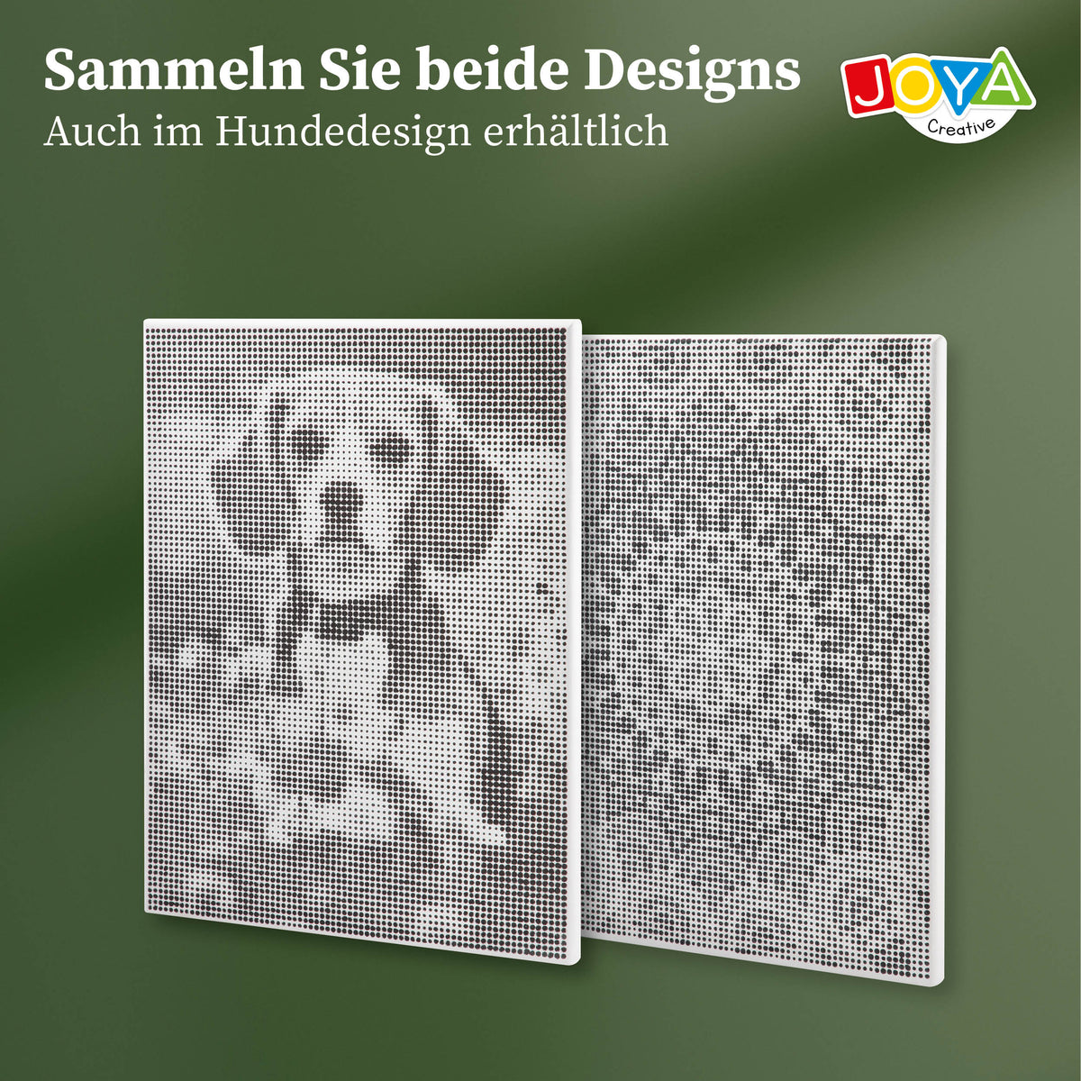 Joya Kreatives Dot Painting Mandala 40x30 cm – Punktmalerei für Erwachsene inklusive 3 Fineliner und Anleitung
