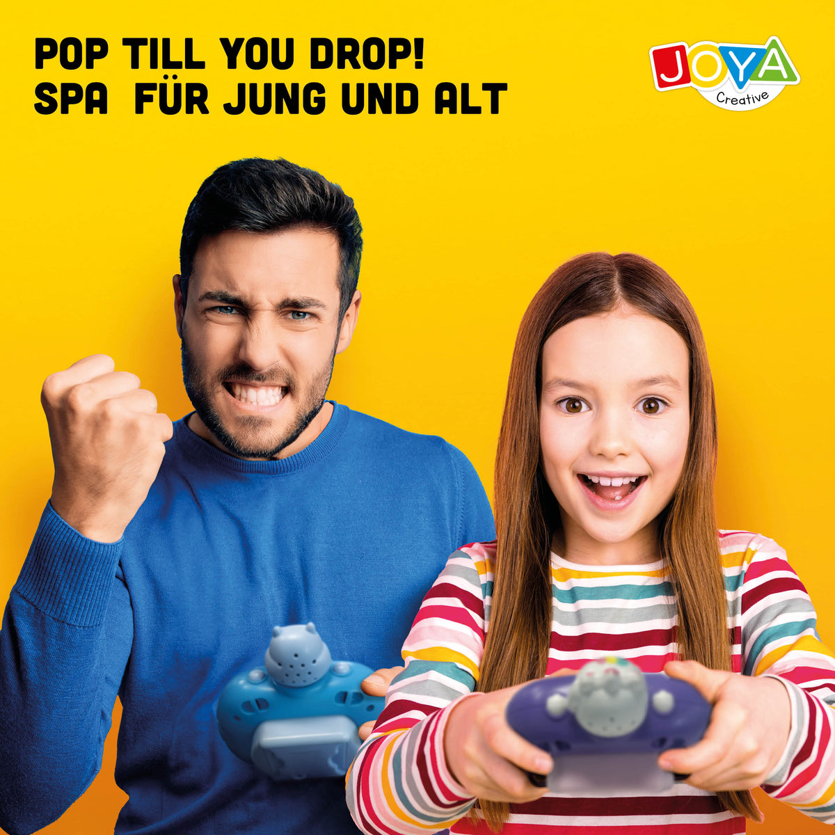 Joya Creative Pop It Game Controller Einhorn – 999 Level Fidget Game mit Licht, Ton und digitaler Anzeige