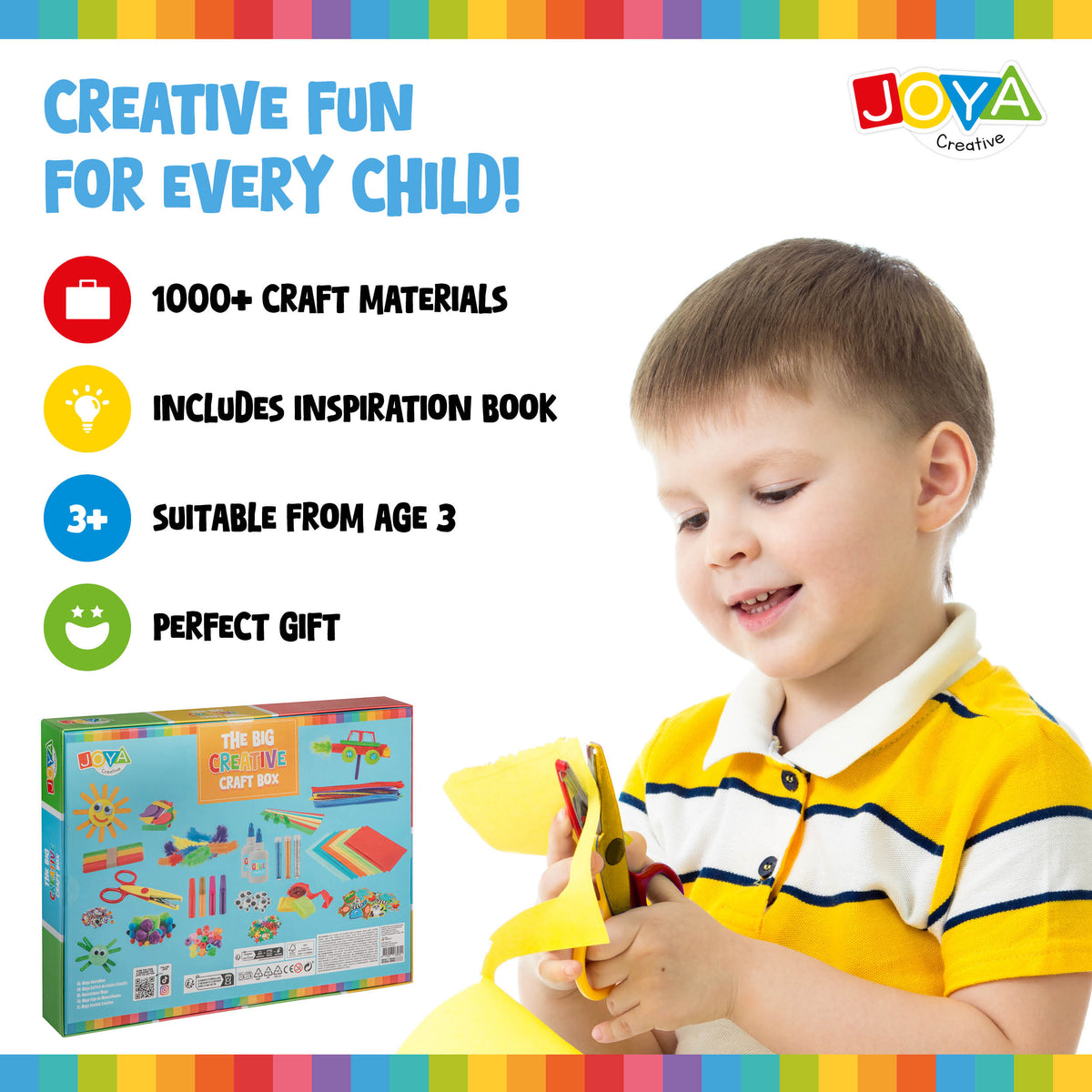 Joya Creative Craft Case 1000pcs - Craft Kit for Children