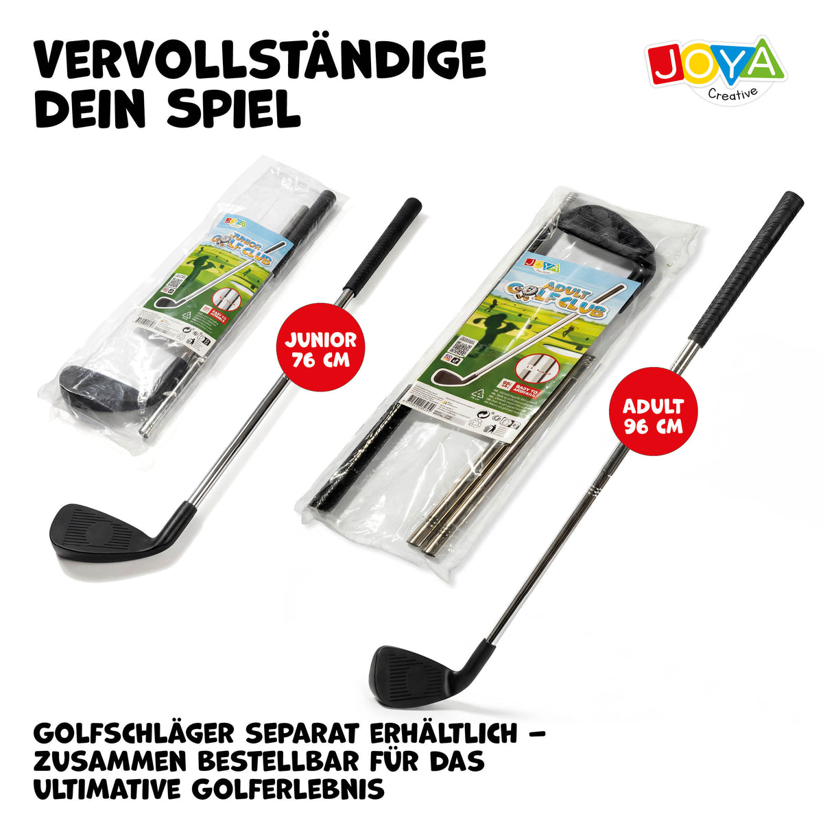Joya Creative Bucket Golf 6 Löcher – Komplettes Golfspiel für Garten, Camping und Familie mit Aufbewahrungstasche