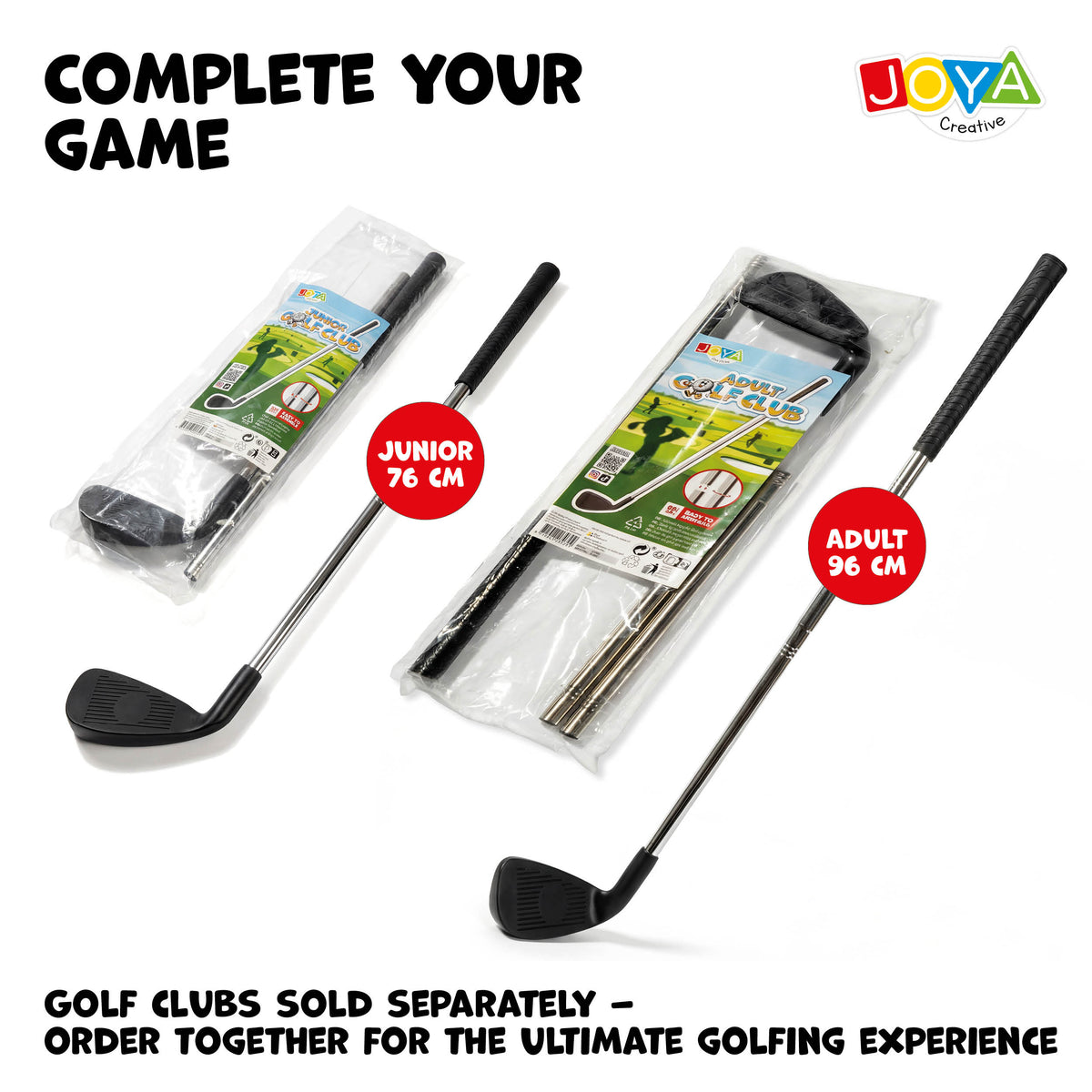 Joya Creative Bucket Golf 6 Holes - Complete Golf Game for Garden, Camping and Family with Storage Bag