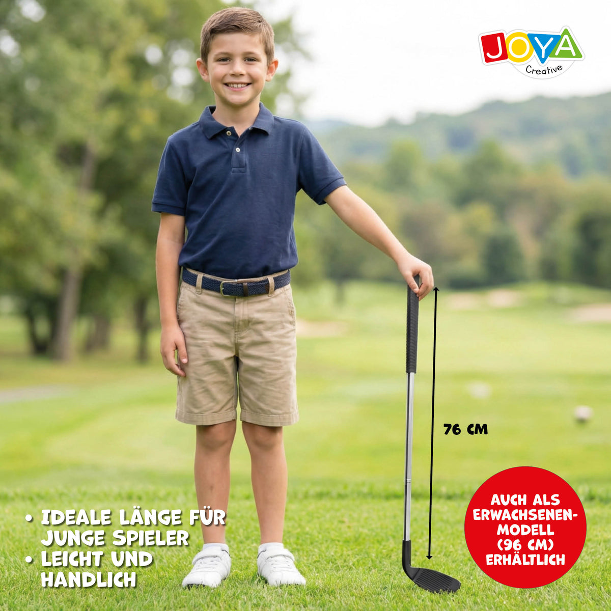 Joya Creative Junior Golfschläger 76 cm – Kinder-Golfschläger für Bucket Golf, Outdoor-Spiele und aktiven Spielspaß