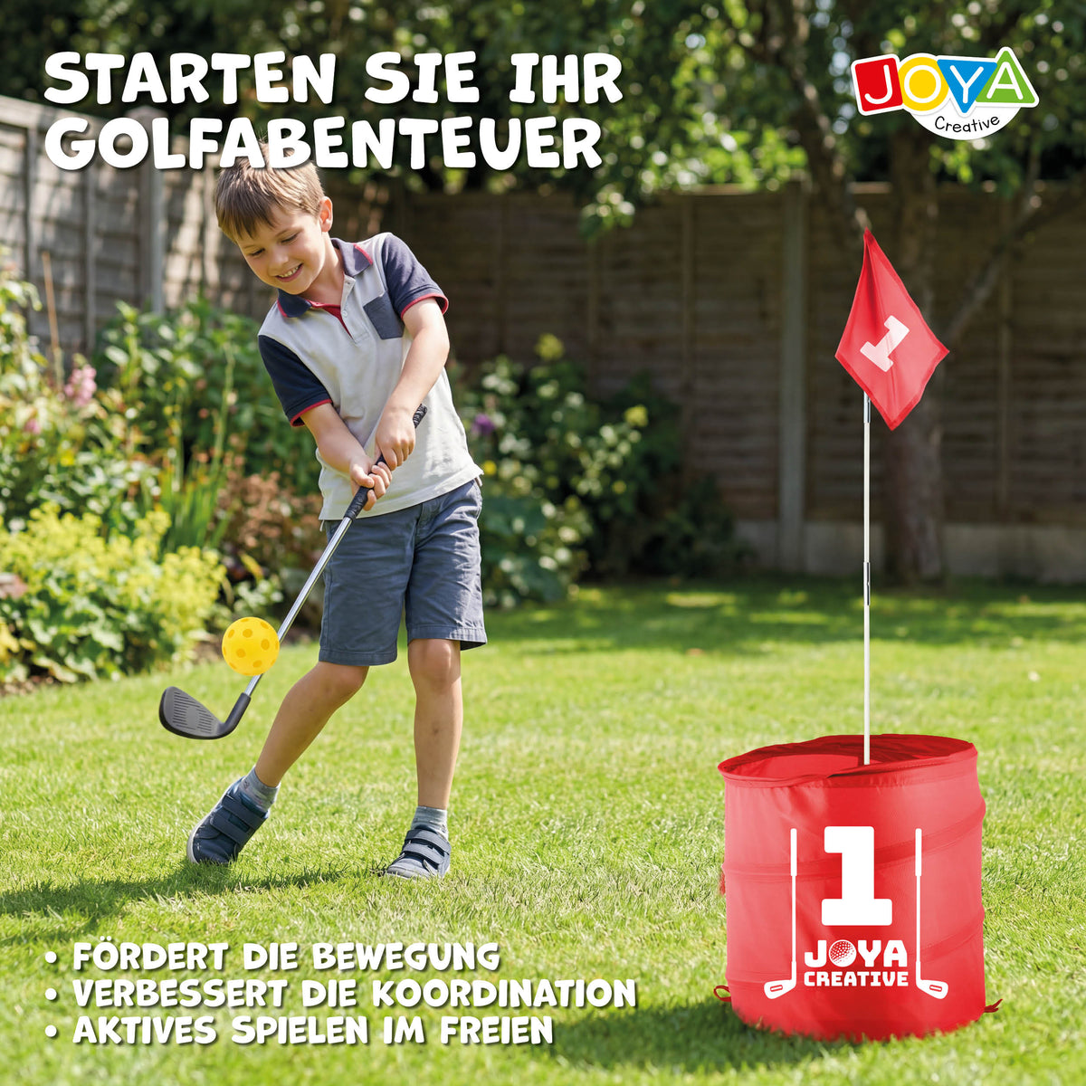 Joya Creative Junior Golfschläger 76 cm – Kinder-Golfschläger für Bucket Golf, Outdoor-Spiele und aktiven Spielspaß