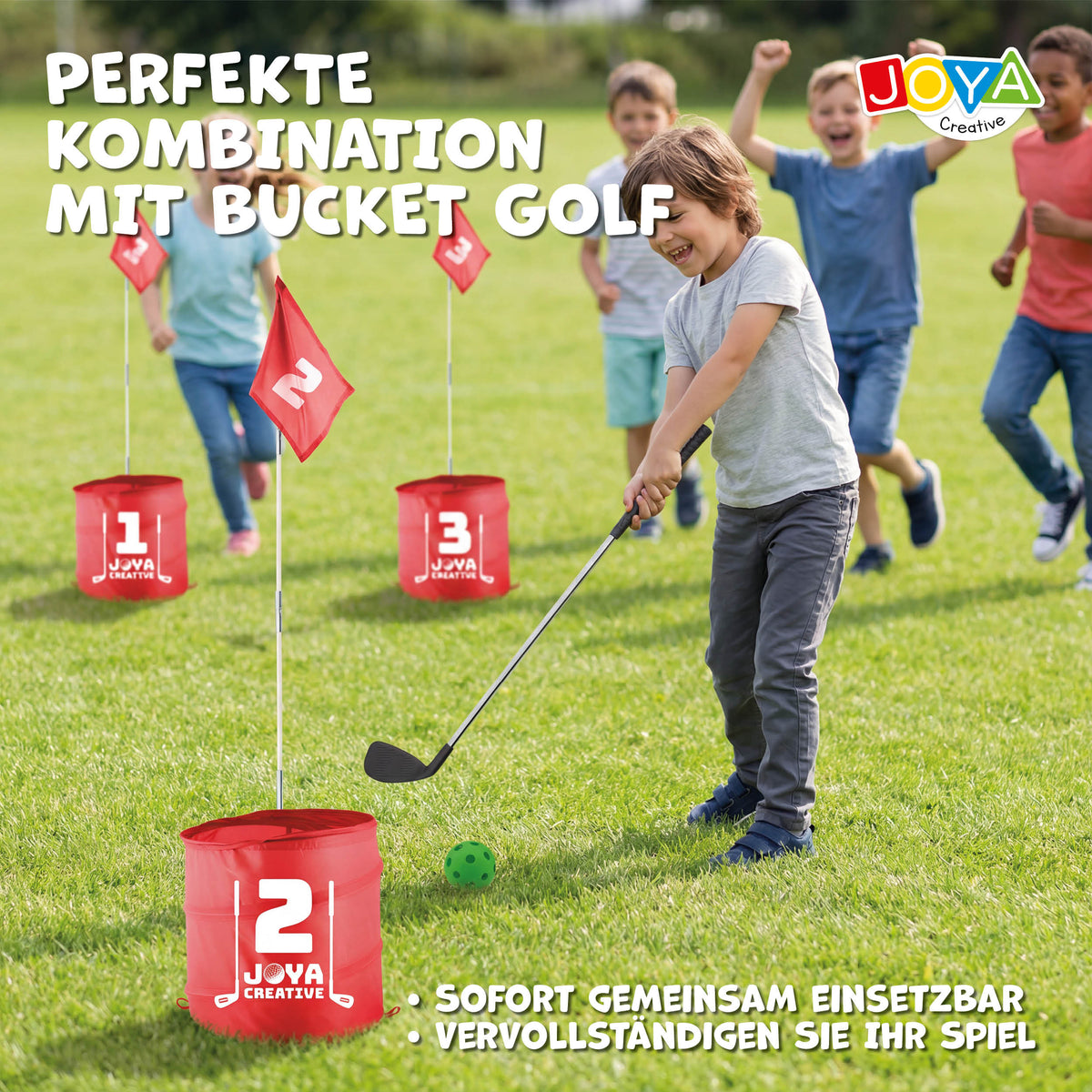 Joya Creative Junior Golfschläger 76 cm – Kinder-Golfschläger für Bucket Golf, Outdoor-Spiele und aktiven Spielspaß