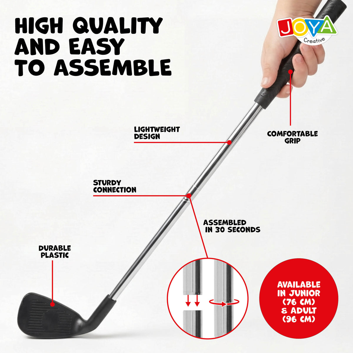 Joya Creative Golf Club 96 cm – Golf Club for Children and Adults for Bucket Golf, Garden Games, and Outdoor Toys