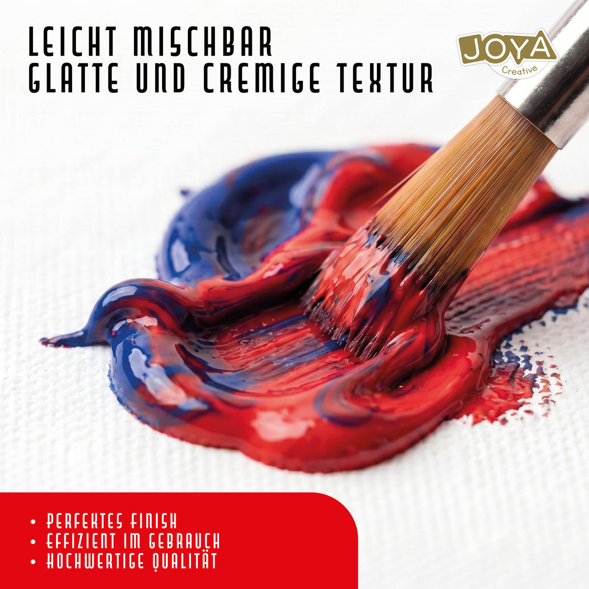 Joya Creative Acrylfarben Set 30 Farben – 30 x 30 ml Hobbyfarbe für Leinwand, Holz, Papier, Stein und DIY-Projekte