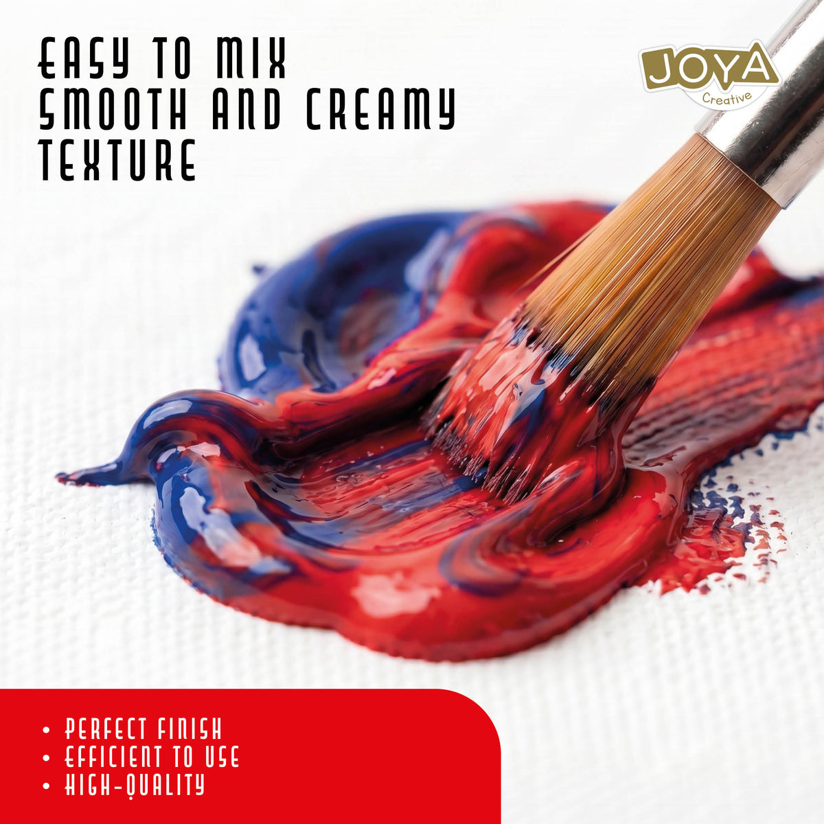 Joya Creative Acrylic Paint Set 30 Colors – 30 x 30 ml Craft Paint for Canvas, Wood, Paper, Stone and DIY Projects