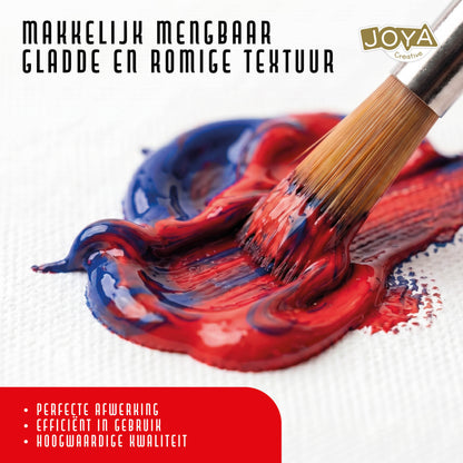 Joya Creative Complete Acrylic Paint Starter Set 96 Colours – Acrylic Paint Set with Brushes for Canvas, Wood, Stone, and Paper