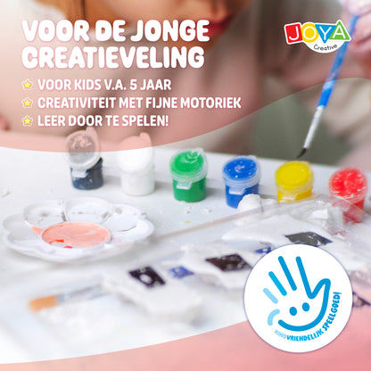 Joya Creative Unicorn Pour and Paint Set – Make 6 Unicorns with Paint and Brushes