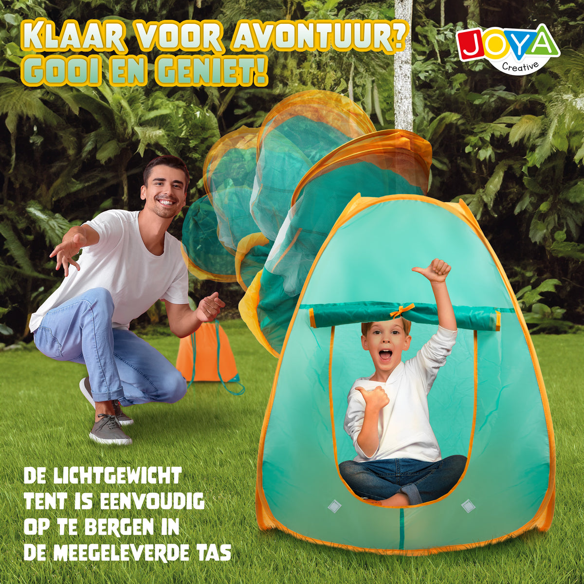 Joya Creative Camping Playset with Pop-up Tent – Camping Set for Children with Outdoor Accessories