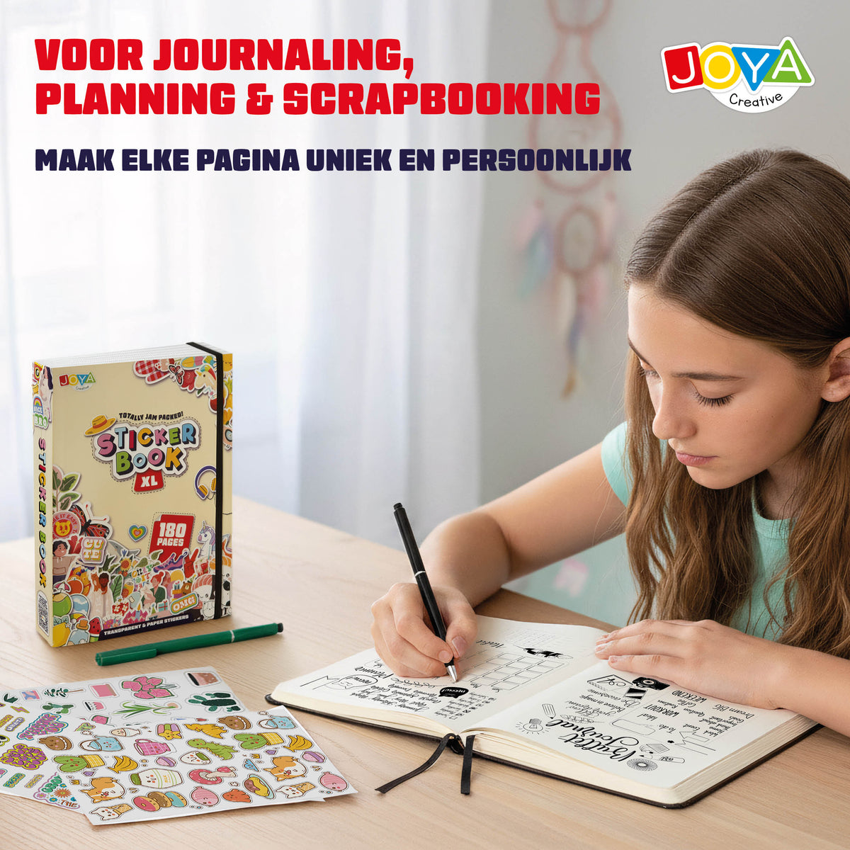 Joya Creative Libro de pegatinas XL – 7.500 pegatinas para decorar diarios, scrapbooking, bullet journals y agendas