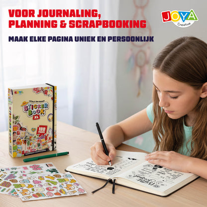 Joya Creative Libro de pegatinas XL – 7.500 pegatinas para decorar diarios, scrapbooking, bullet journals y agendas