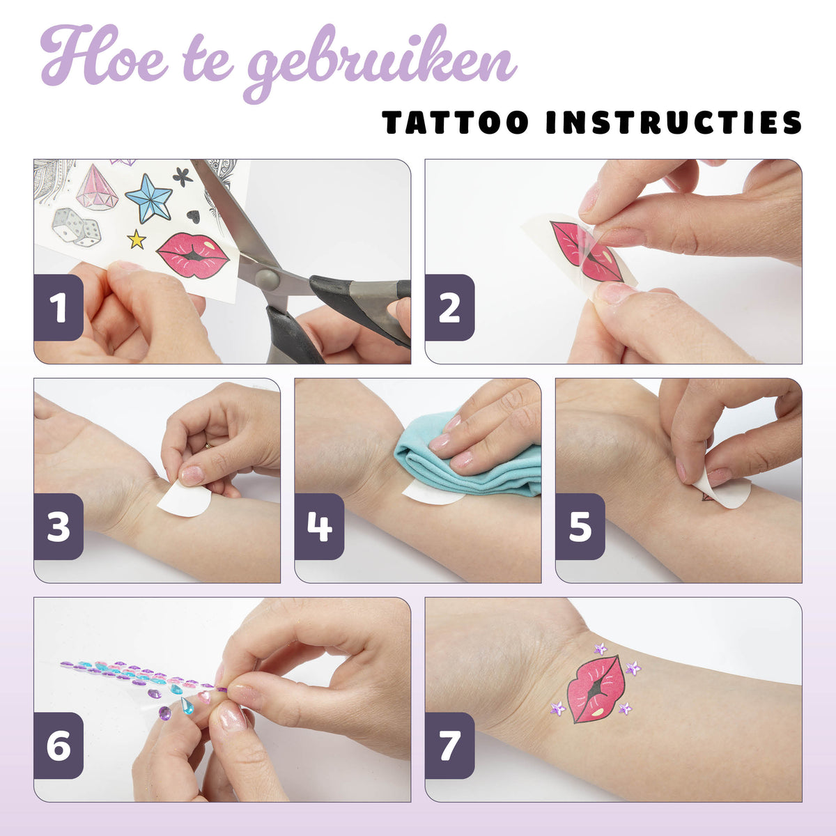 Joya Creative Glitter Tattoo Set XXL – Biologisch Afbreekbare Glitter Tattoos met Sjablonen voor Kinderen