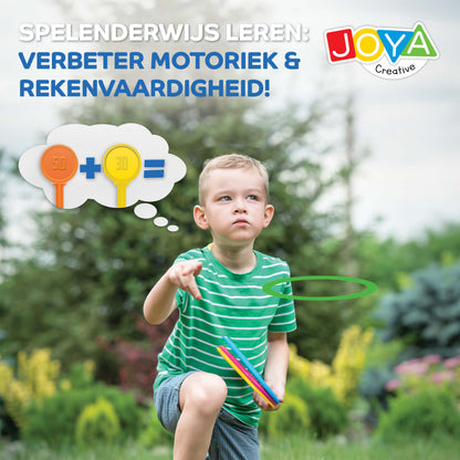 Joya Creative 2-in-1 Buitenspeelgoed – Ringwerpen & Hinkelspel voor Kinderen vanaf 3 Jaar