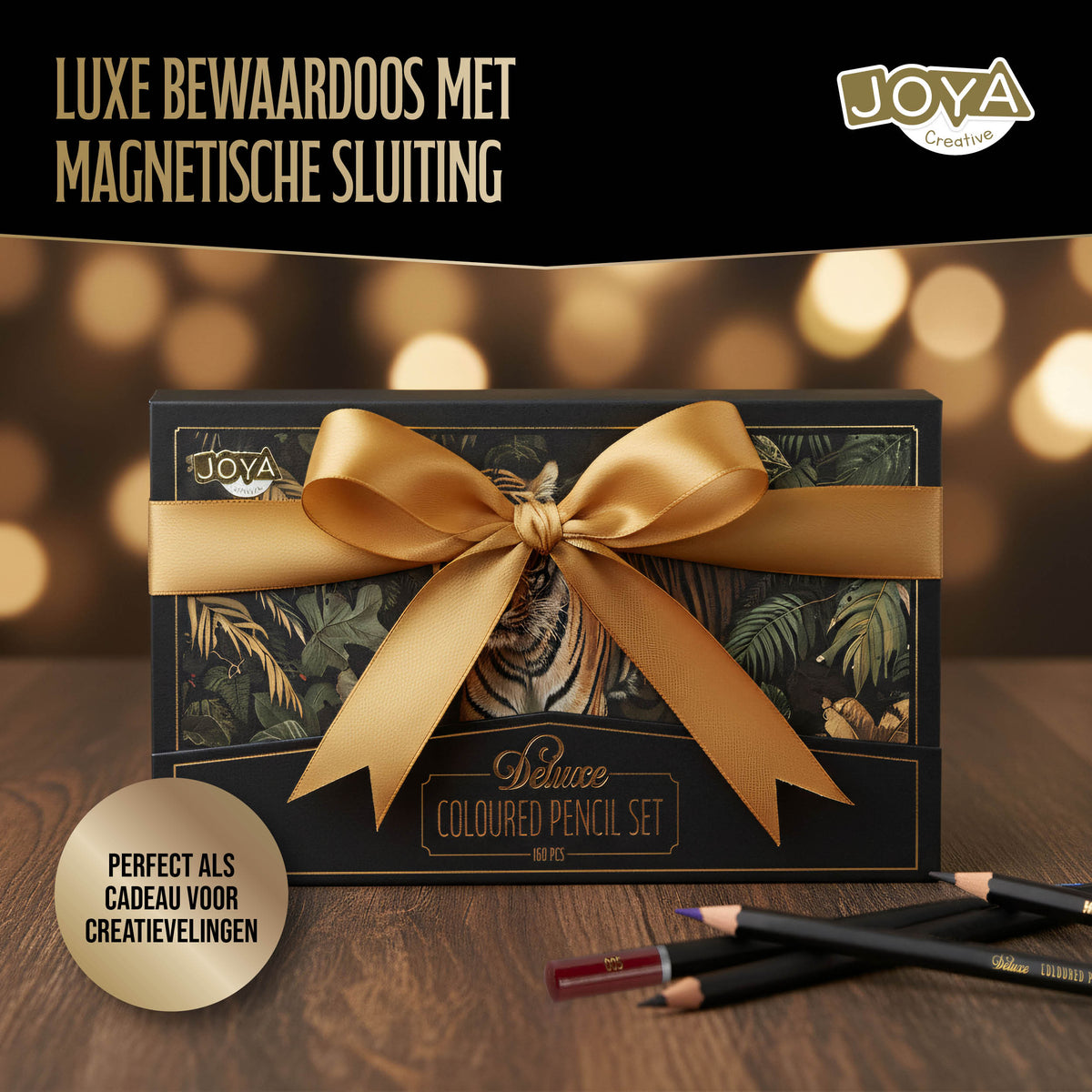 Joya Creative Set profesional de lápices de colores de 160 colores - Set de dibujo premium en una lujosa caja de almacenamiento para adultos