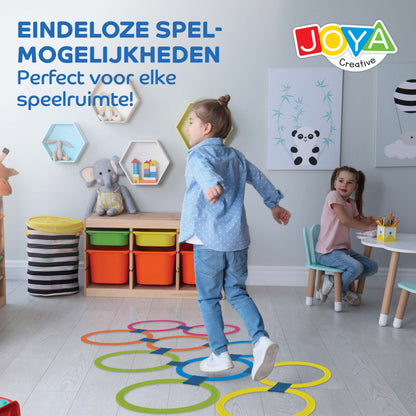 Joya Creative 2-in-1 Buitenspeelgoed – Ringwerpen & Hinkelspel voor Kinderen vanaf 3 Jaar