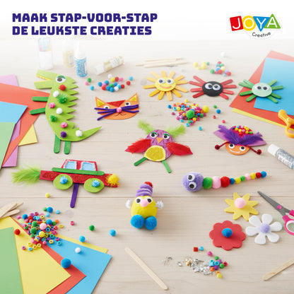 Joya Creative Maletín XXL de manualidades para niños – Set completo de manualidades con más de 1500 materiales en un maletín