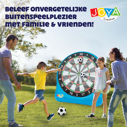 Joya Creative Diana de fútbol XXL – Juego de fútbol hinchable para interior y exterior con 3 balones