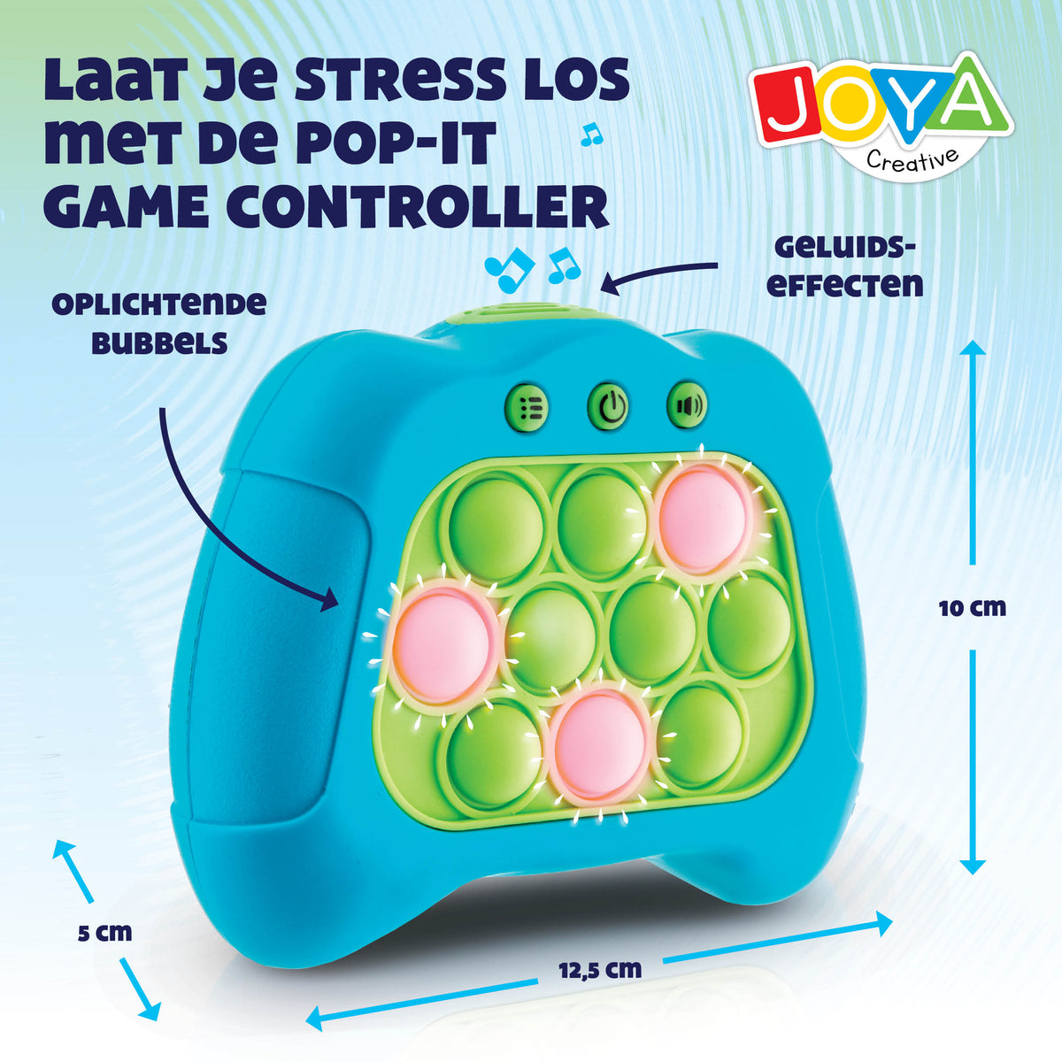 Joya Creative Pop It Game Controller – Quick Push Fidget Game with Light and Sound for Kids