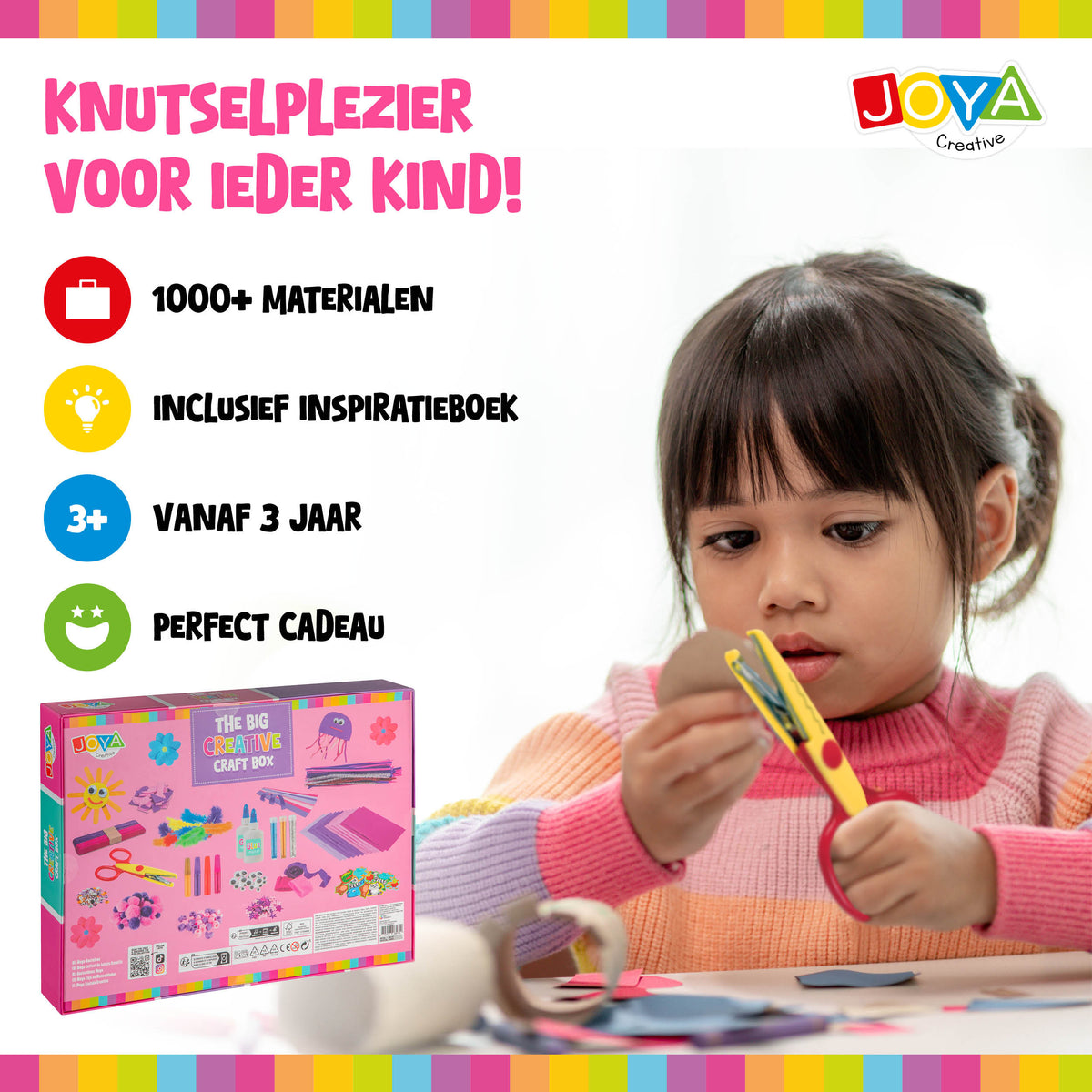 Joya Creative Kit de manualidades para niñas de 1.000 piezas - Set de manualidades con cuadernillo de inspiración