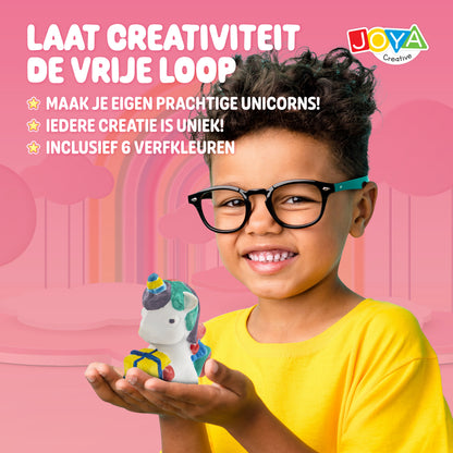 Joya Creative Unicorn Pour and Paint Set – Make 6 Unicorns with Paint and Brushes