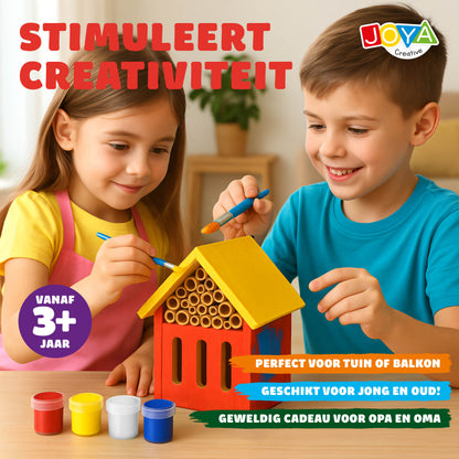 Joya Creative Insect Hotel Painting Kit - Build and Paint Your Own Insect Hotel for the Garden