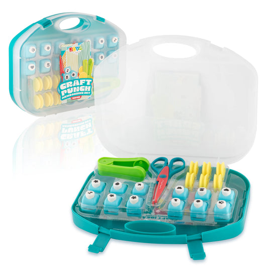 Joya Creative Pons en Embossing Set 20 Delig – Figuurponsen, Embossing Mallen en Stansset voor Papier Knutselen