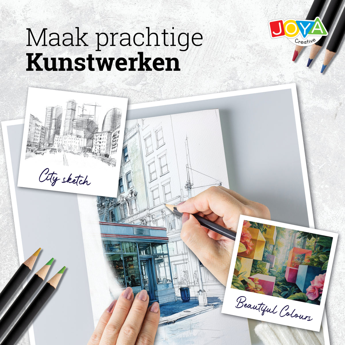 Joya Creative Set profesional de dibujo de 96 piezas – Lápices de colores, lápices de grafito y lápices de boceto en un lujoso maletín de almacenamiento