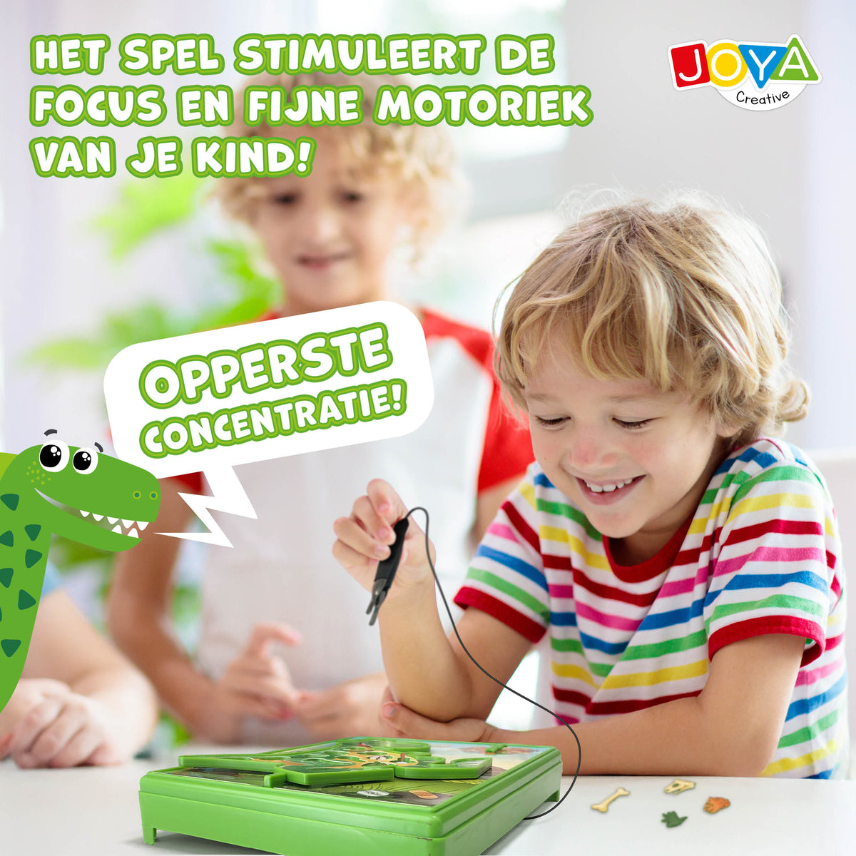 Joya Creative Juego de operación de dinosaurio - Emocionante juego de habilidad para niños con efectos de luz y sonido