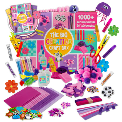 Joya Creative Kit de manualidades para niñas de 1.000 piezas - Set de manualidades con cuadernillo de inspiración