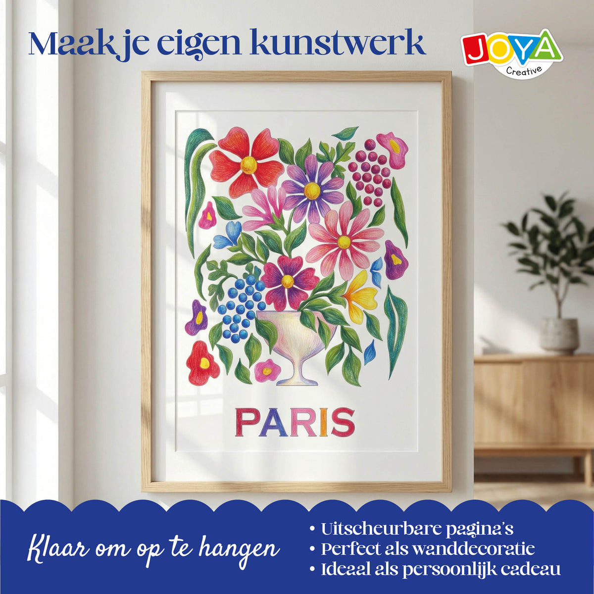 Joya Creative Lujoso libro de colorear con pósteres para adultos – 64 diseños desprendibles en A3, A4 y A5 sobre papel prémium con encuadernación de espiral