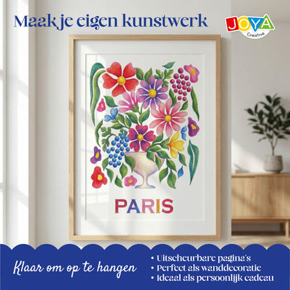 Joya Creative Lujoso libro de colorear con pósteres para adultos – 64 diseños desprendibles en A3, A4 y A5 sobre papel prémium con encuadernación de espiral