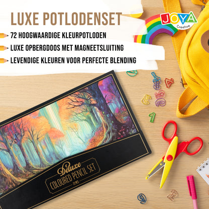 Joya Creative Professionele Kleurpotloden Set 72 Kleuren – Premium Tekenset voor Volwassenen en Kinderen